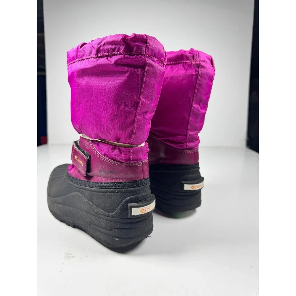 Columbia‎ Powderbug Forty BY1324-665 Girls 1 Pink Mid Calf Waterproof Snow Boots